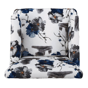 English Elm Christopher Knight Home® - HARRISON Tufted Floral Club Chair with Nailhead Trim, Plush Upholstery & Turned Birch Legs, Cozy Elegance 59082.00PRT