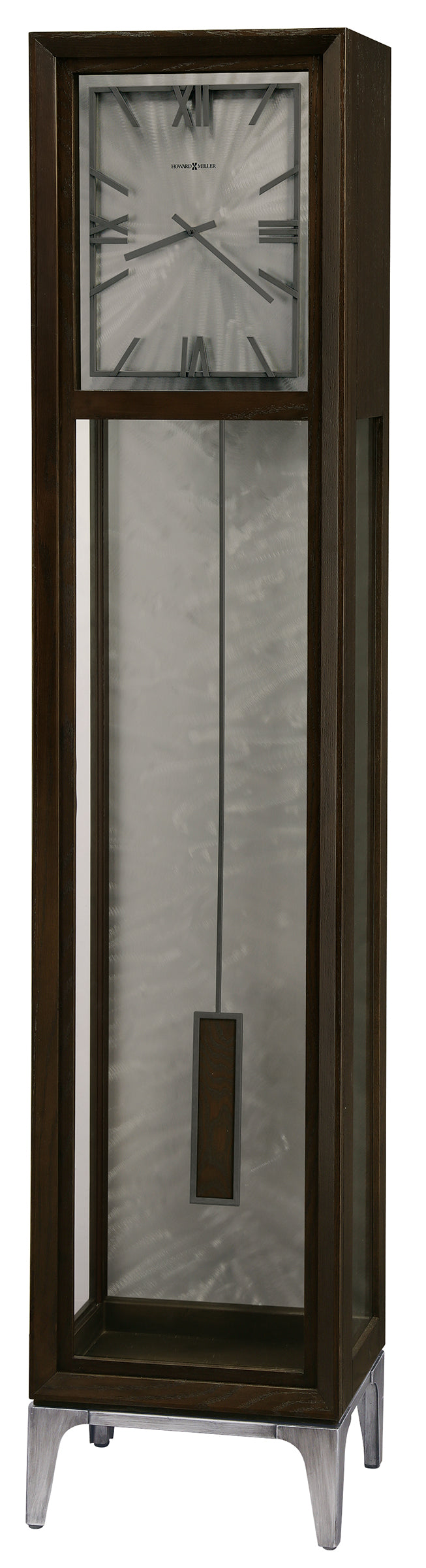 Hekman Furniture 611304 Reid Grandfather Clock - 94th Anniversary Edition With Stunning Chimes & Aged Charcoal Finish Dark Coffee Oak Reid Grandfather Clock 611304