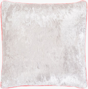 Surya Pixel Luxe 18"L X 18"W Woven Accent Pillow – Cozy Viscose Design For Contemporary Home Decor Light Gray Viscose,Viscose Pxl001-2222p