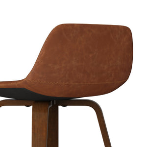 English Elm Randolph Mid-Century Modern Bentwood Counter/Bar Stool Set Of 2 - Stylish, Comfortable Seating B136P159448-GIGA