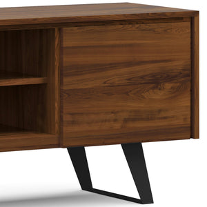 English Elm Lowry - Mid-Century Walnut Tv Media Stand With Adjustable Shelves, Cable Management & Solid Support B136P158866
