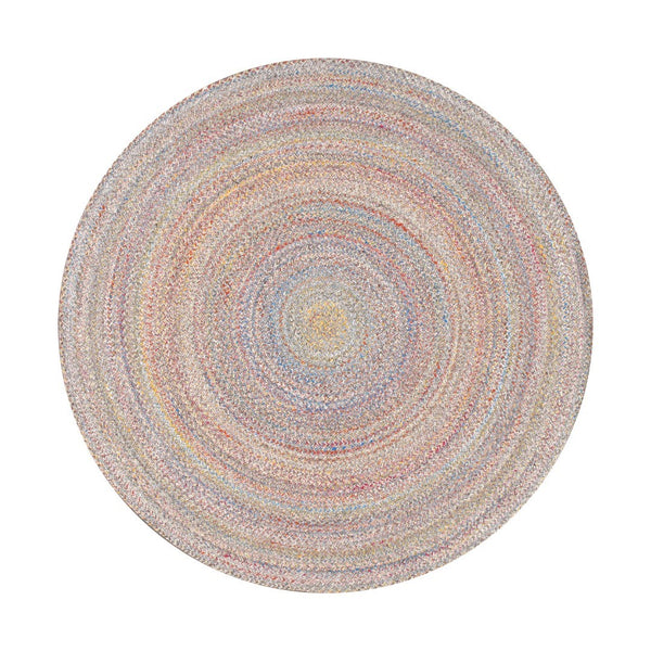 Pasargad Home Ponta Hand-braided Indoor/Outdoor Multi Area Rug - Vibrant Geometric Design   Py-01 5x5