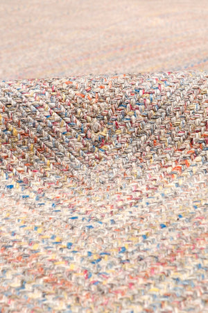 Pasargad Home Ponta Hand-braided Indoor/Outdoor Multi Area Rug - Vibrant Geometric Design   Py-01 8x10