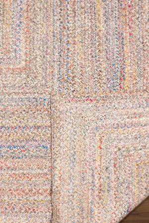 Pasargad Home Ponta Hand Braided Indoor/Outdoor Area Rug - Vibrant Colors & Geometric Patterns   Py-01 10x14