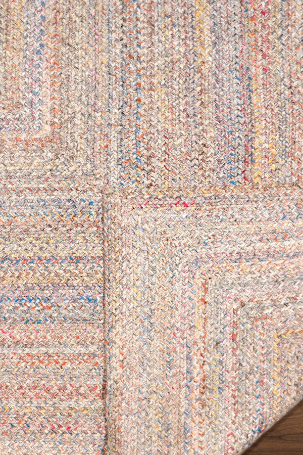 Pasargad Home Ponta Hand Braided Indoor/Outdoor Area Rug - Vibrant Colors & Geometric Patterns   Py-01 10x14