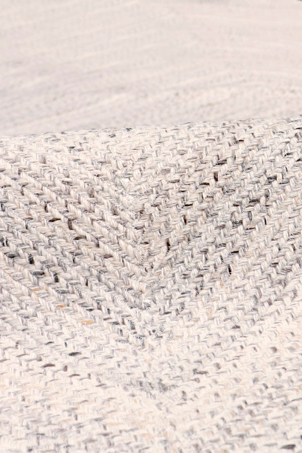 Pasargad Home Camilo Hand Braided Indoor/Outdoor Ivory Area Rug - Vibrant Geometric Patterns   Py-02 5x5