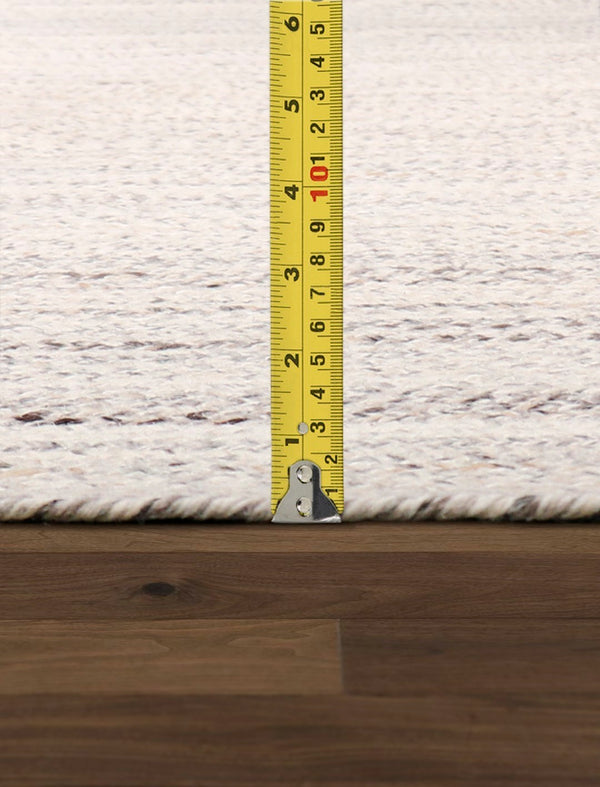 Pasargad Home Camilo Hand Braided Indoor/Outdoor Ivory Area Rug - Vibrant Geometric Patterns   Py-02 5x5