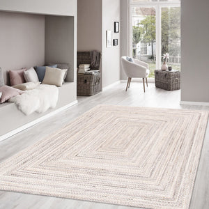 Pasargad Home Camilo Hand-braided Beige Indoor/Outdoor Area Rug - Enhance Your Space Stylishly   Py-02 5x8