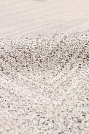 Pasargad Home Sagres Hand Braided Round Area Rug - Stylish Grey Design For Indoor & Outdoor Use   Py-04 8x8