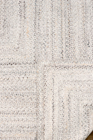 Pasargad Hand-braided Indoor/Outdoor Area Rug - Stunning Grey With Geometric Patterns For Any Space   Py-04 2x3