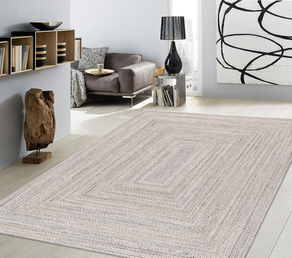 Pasargad Hand-braided Indoor/Outdoor Area Rug - Stunning Grey With Geometric Patterns For Any Space   Py-04 2x3