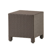 Christopher Knight Home® - Noble House - Puerta Outdoor Wicker Accent Side Table, Dark Brown