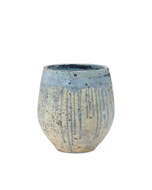 Sicilia Antique Blue Drip Planter