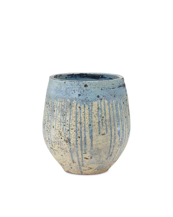 Sicilia Antique Blue Drip Planter