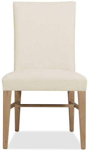 Hooker Furniture Driftwood Upholstered Side Chair With Buckboard Finish, Open-Back Comfort, Rustic Sun-Faded Charm 26.00 L x 21.00W x 38.50H 6820-75512-80