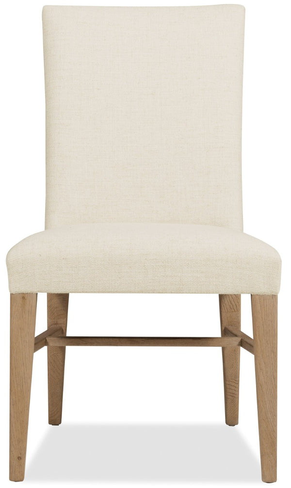 Hooker Furniture Driftwood Upholstered Side Chair With Buckboard Finish, Open-Back Comfort, Rustic Sun-Faded Charm 26.00 L x 21.00W x 38.50H 6820-75512-80