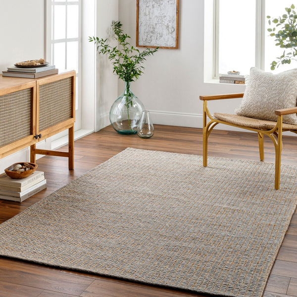 Livabliss Priya Handwoven Wool Jute Area Rug High Pile Accent for Entryways and Bohemian Rooms Beige, Gray 5' x 7'6" PYA2300-576