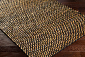 Livabliss Priya Wool Jute Handwoven Area Rug with High Pile for Entryway or Bedroom Black, Tan 9' x 12' PYA2301-912