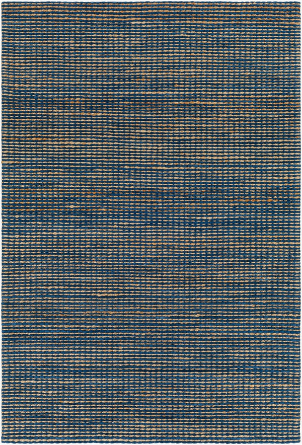 Livabliss Priya Handwoven Wool Jute Area Rug High Pile Artisan Accent for Entryways and Bedrooms Dark Blue, Beig 9' x 12' PYA2302-912