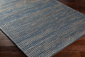 Livabliss Priya Handwoven Wool Jute Area Rug High Pile Artisan Accent for Entryways and Bedrooms Dark Blue, Beig 9' x 12' PYA2302-912