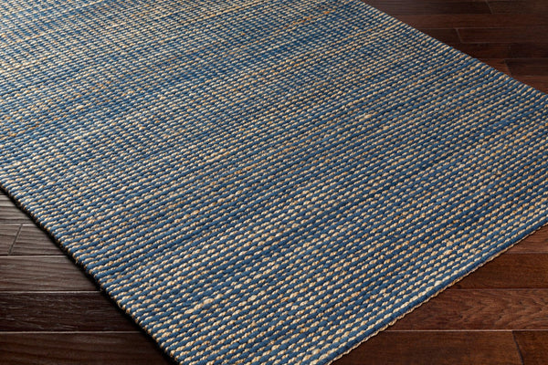 Livabliss Priya Handwoven Wool Jute Area Rug High Pile Artisan Accent for Entryways and Bedrooms Dark Blue, Beig 9' x 12' PYA2302-912