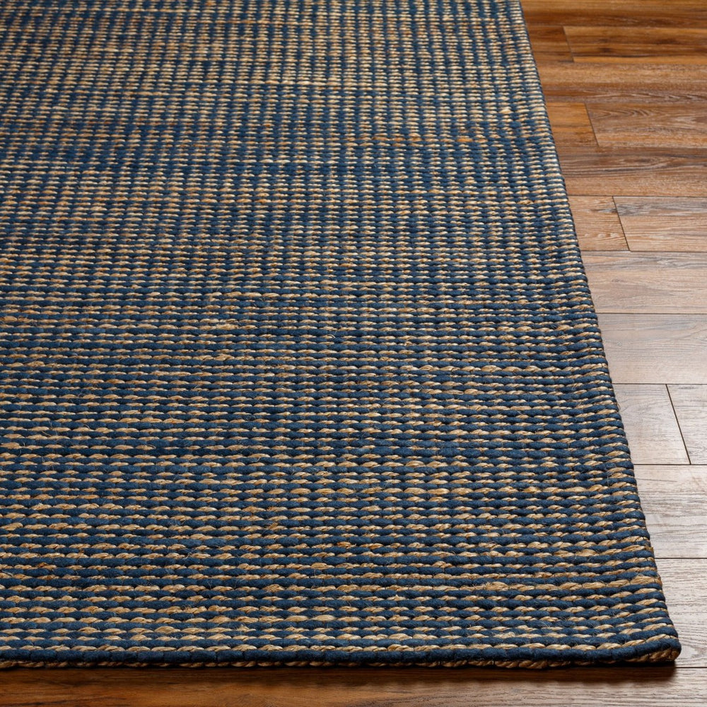 Livabliss Priya Handwoven Wool Jute Area Rug High Pile Artisan Accent for Entryways and Bedrooms Dark Blue, Beig 9' x 12' PYA2302-912