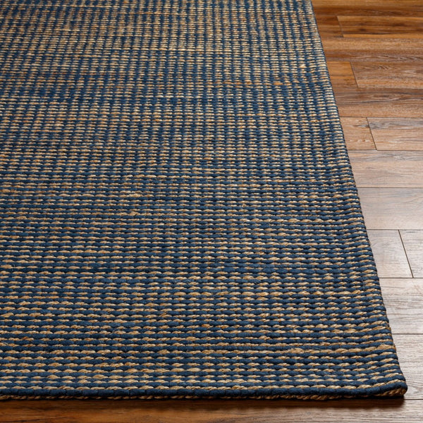 Livabliss Priya Handwoven Wool Jute Area Rug High Pile Artisan Accent for Entryways and Bedrooms Dark Blue, Beig 9' x 12' PYA2302-912