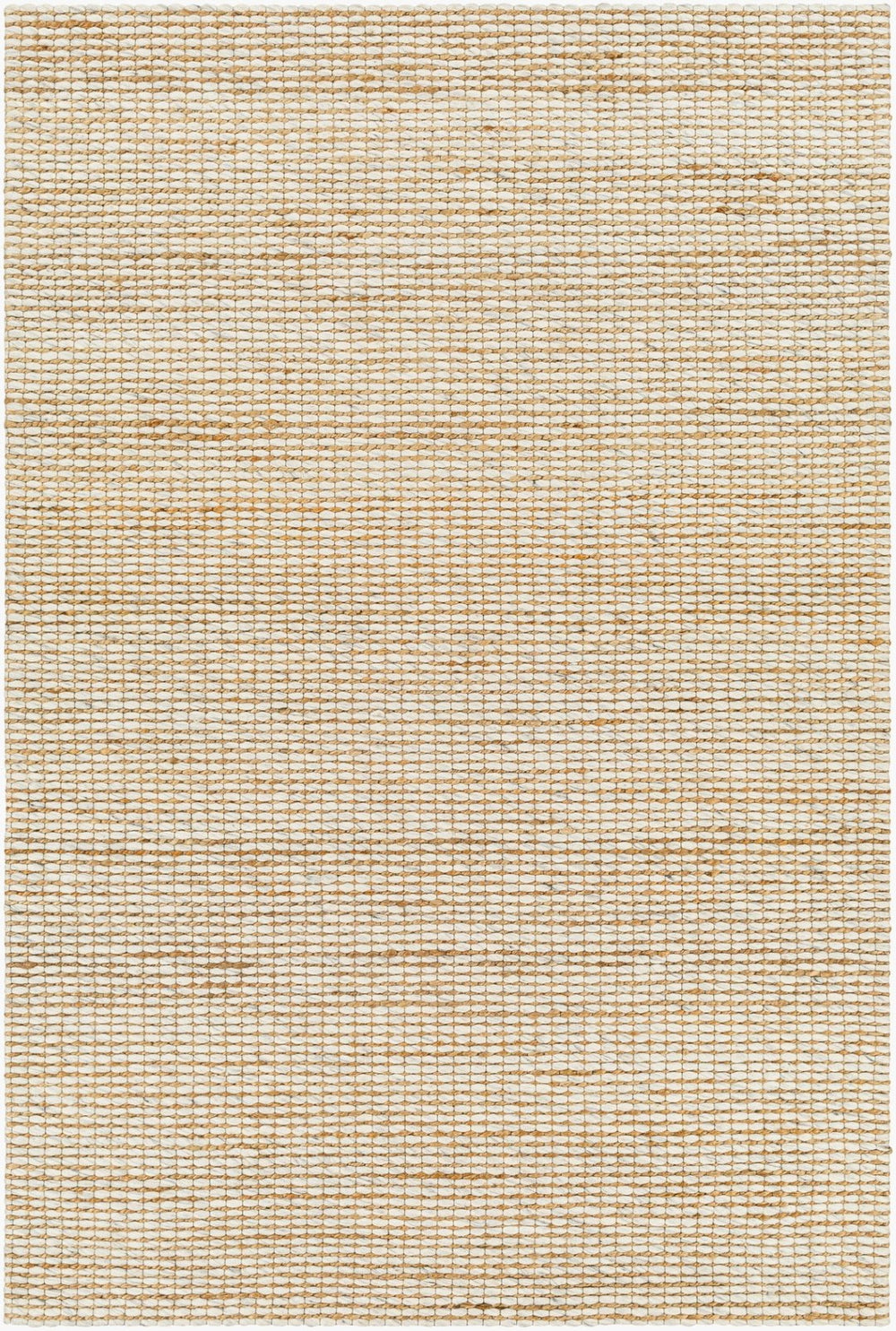 Livabliss Priya Handwoven Wool Jute Area Rug High Pile Artisan Accent for Bohemian Interiors White, Tan 9' x 12' PYA2303-912