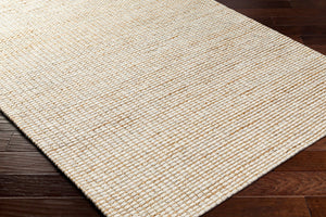 Livabliss Priya Handwoven Wool Jute Area Rug High Pile Artisan Accent for Bohemian Interiors White, Tan 8' x 10' PYA2303-810