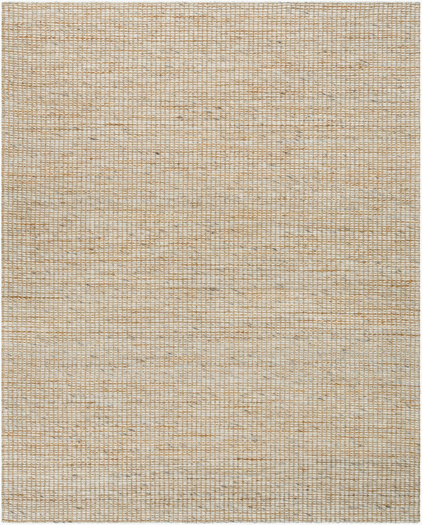 Livabliss Priya Handwoven Wool Jute Area Rug High Pile Artisan Accent for Bohemian Interiors White, Tan 8' x 10' PYA2303-810
