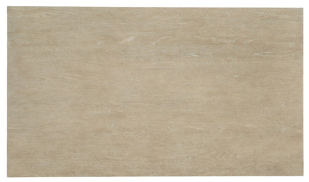 Hooker Furniture Cascade Rectangle Cocktail Table With Oak Burlap Finish, Distressed Taupe Top, Casters For Mobility 6120-80110-80