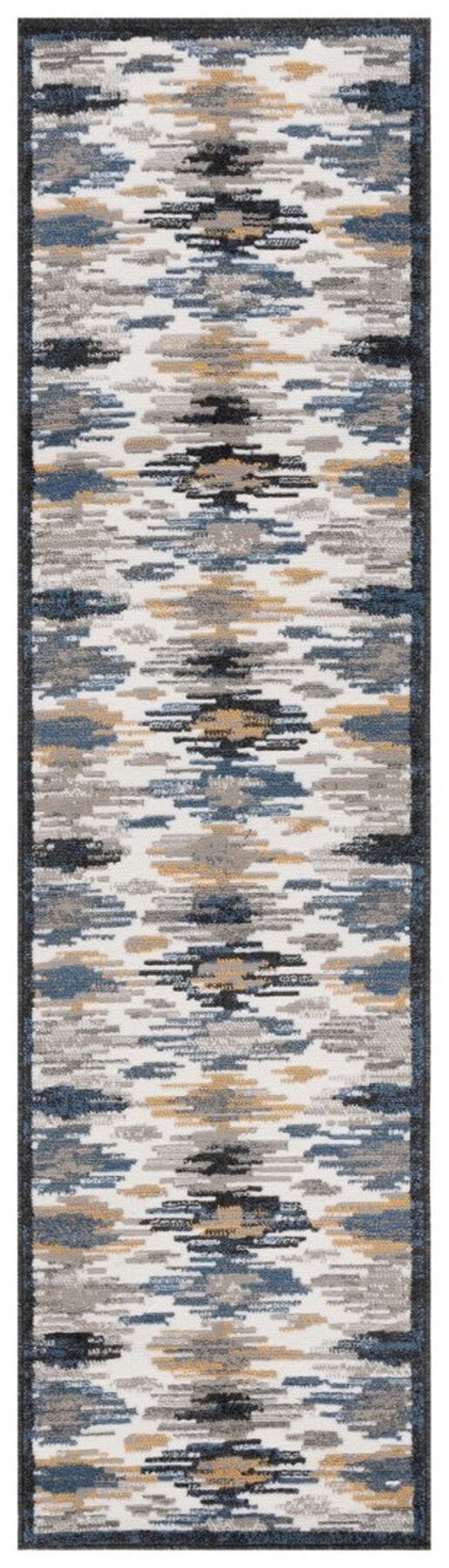 Safavieh Pyramid 223 Power Loomed 52% Polypropylene, 24% Jute, 13% Latex, 11% Polyester Modern Rug Ivory / Grey Navy PYR223A-9