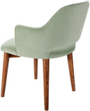 Payette PYTE-001 33"H x 26"W x 24"D Dining Chair PYTE001-332624  Upholstery: Seafoam; Base: Dark Brown Surya