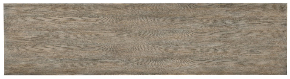 Hooker Furniture Melange Chevron Media Credenza — Distressed Maple Oak Cherry Veneers, Ventilated Back, Pewter Pulls (70") 638-85389-MWD