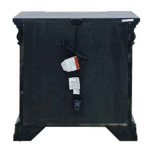 Pulaski Furniture Madison Ridge Brown 3 Drawer Nightstand With Usb Charger, Cedar & Felt Linings For Stylish Storage Brown Flat,Cut White Oak Wood Veneers P413140-pulaski