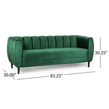 Christopher Knight Home® - Noble House - Miranda Velvet 3-Seater Sofa