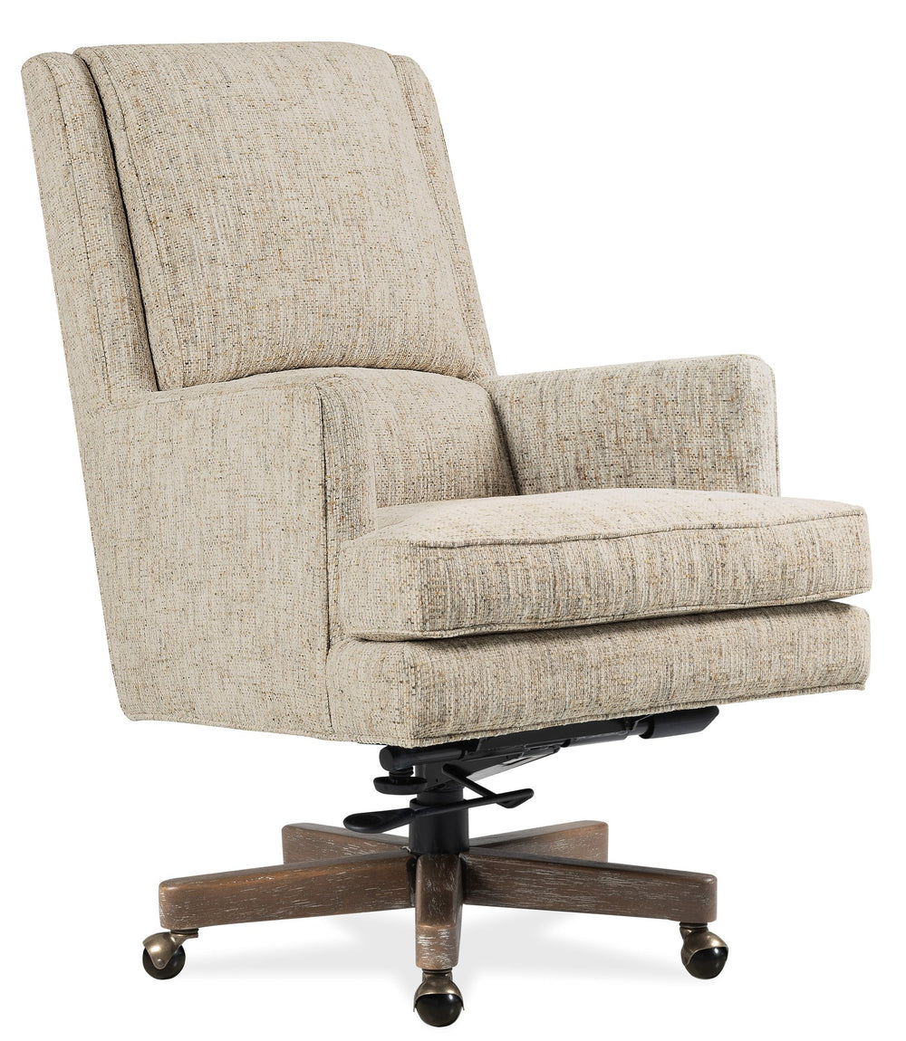 Hooker Furniture Wright Executive Swivel Chair Polyester Fabric Bustle Back Home Office Seating EC387-C7-400