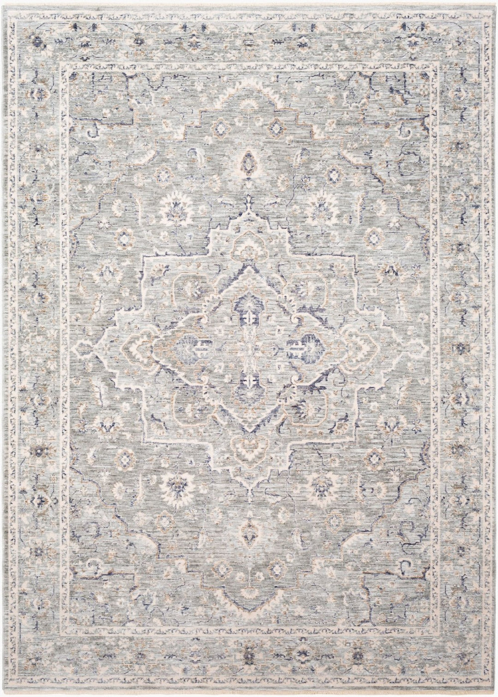 Livabliss Palazzo Machine Woven Viscose Blend Traditional Area Rug with Lustrous Sheen Taupe, Rose 2' x 3'3" PZL2300-233