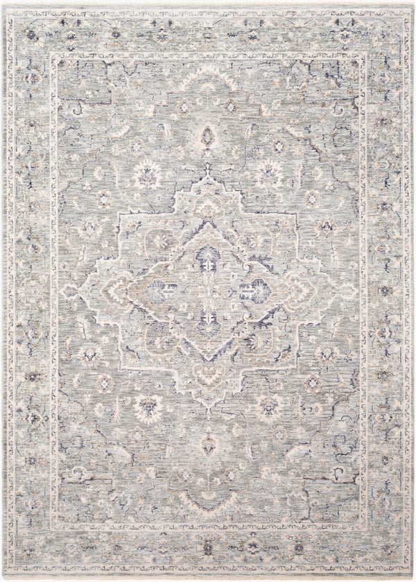 Livabliss Palazzo Machine Woven Viscose Blend Traditional Area Rug with Lustrous Sheen Taupe, Rose 2' x 3'3" PZL2300-233