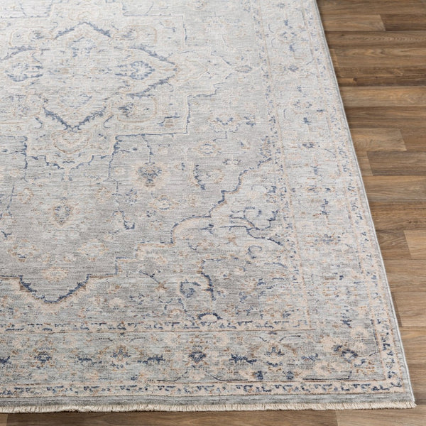 Livabliss Palazzo Machine Woven Viscose Blend Traditional Area Rug with Lustrous Sheen Taupe, Rose 2' x 3'3" PZL2300-233