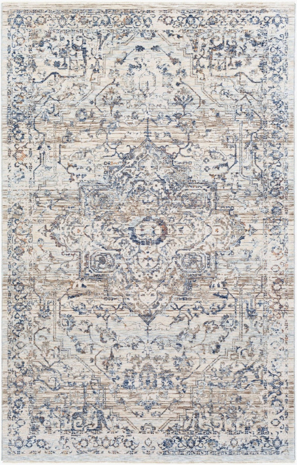 Livabliss Palazzo Viscose Polyester Traditional Area Rug with High Low Pile Lustrous Sheen PZL2304-335