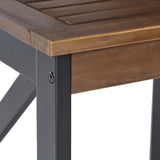 Christopher Knight Home® - Noble House - Crystal Beach Outdoor Farmhouse Acacia Wood End Table