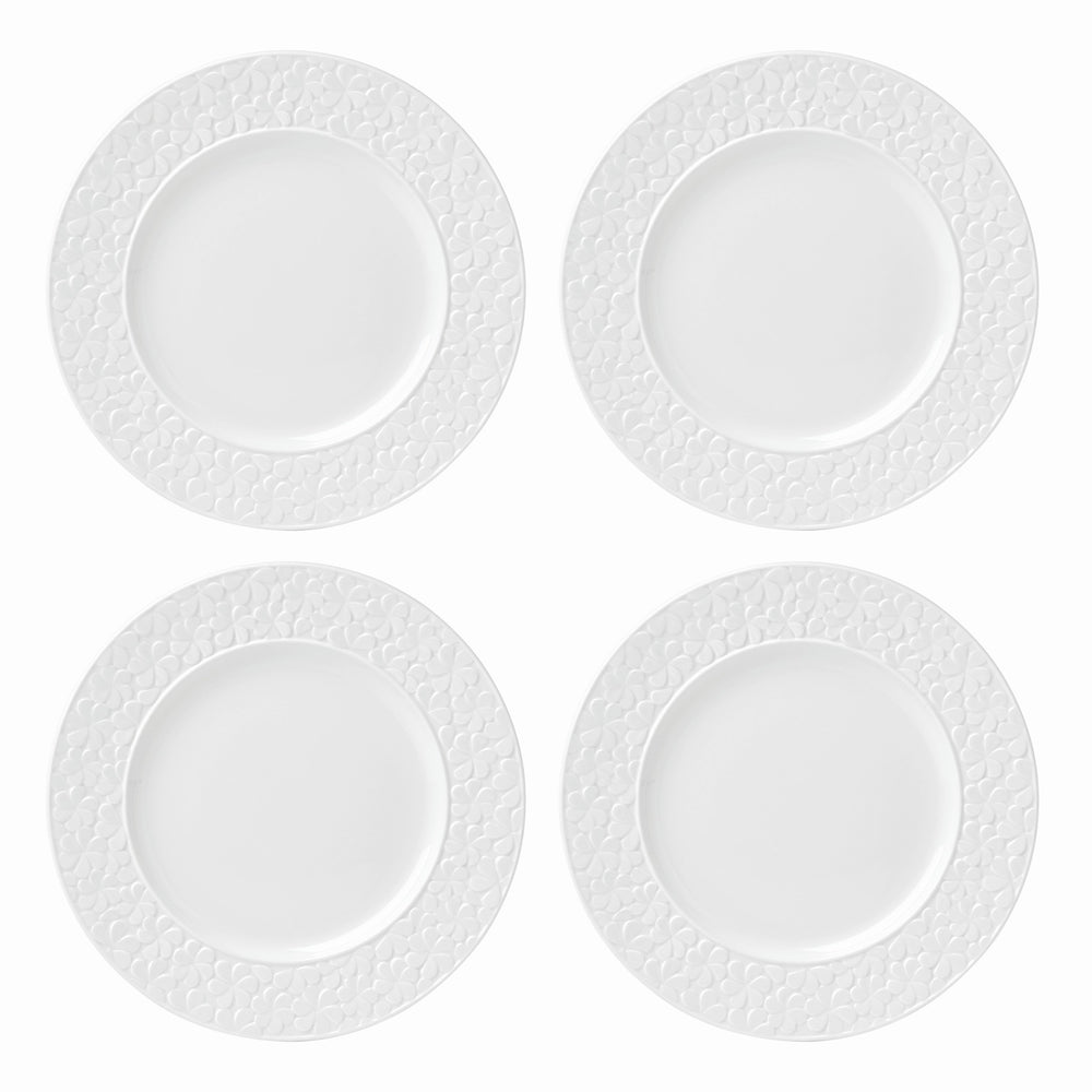 Lenox Kate Spade Blossom Lane 4-Piece Accent Plate Set White, WHITE PORCELAIN 891945