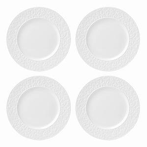 Lenox Kate Spade Blossom Lane 4-Piece Accent Plate Set White, WHITE PORCELAIN 891945