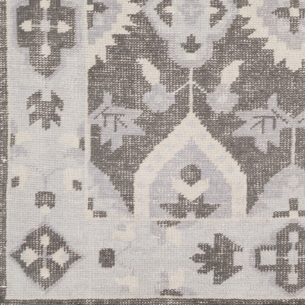 Surya Pazar Handmade 2' X 3' Wool Rug - Elegant, Durable, And Timeless Floor Covering For Any Room Black Wool Pzr6006-5686