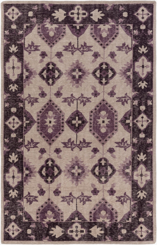 Surya Pazar Handmade 2' X 3' Wool Rug - Elegant, Durable, And Timeless Floor Covering For Any Room Medium Gray Wool Pzr6009-3656