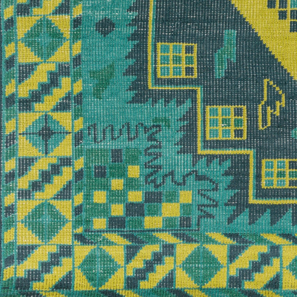 Surya Pazar Handmade 2' X 3' Wool Rug - Elegant, Durable, And Timeless Floor Covering For Any Room Deep Teal Wool Pzr6010-5686