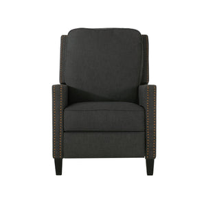 English Elm Christopher Knight Home® - 27.5" Wide Manual Standard Recliner with Plush Upholstery, Nailhead Trim & Contemporary Pushback Comfort Dark Gray 62808.00DGRY