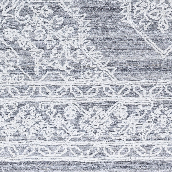 Livabliss Piazza Hand Tufted Traditional Accent Rug Recycled Pet Yarn for Entryways and Bedrooms White, Gray 2' x 3' PZZ2301-23