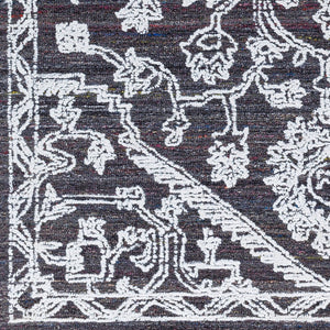 Livabliss Piazza Hand Tufted Geometric Area Rug Eco Friendly Pet Yarn Traditional Accent White, Charcoal 2' x 3' PZZ2302-23